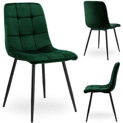 OEM Fauteuil En Velours Vert Foncé Denver - Publicité OEM Fauteuil En Velours Vert Foncé Denver - Publicité