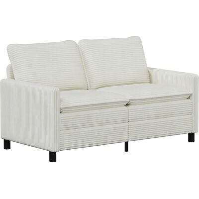 Canapé Crème 156 X 81 X 87,5 Cm Polyester Vidaxl - Publicité Canapé Crème 156 X 81 X 87,5 Cm Polyester Vidaxl - Publicité