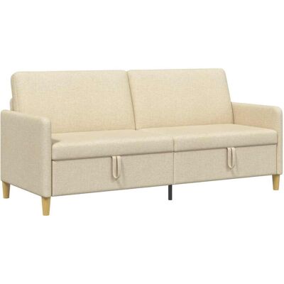 Sofa Avec Rangement Crème 192 X 78 X 87 Cm Polyester Vidaxl - Publicité Sofa Avec Rangement Crème 192 X 78 X 87 Cm Polyester Vidaxl - Publicité