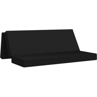 Canapé-lit Pliable 180 X 67 X 45 Cm Noir Vidaxl - Publicité Canapé-lit Pliable 180 X 67 X 45 Cm Noir Vidaxl - Publicité