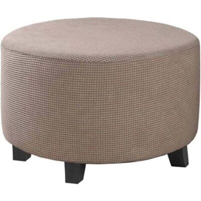 ABYSSE Housse De Pouf En Jacquard Extensible (gris, Petit), Housse De Repose-pieds, Housse De Protection De Meubles, Housse De Tabouret Avec Fond Élastique Antidérapant - Publicité ABYSSE Housse De Pouf En Jacquard Extensible (gris, Petit), Housse De Repose-pieds, Housse De Protection De Meubles, Housse De Tabouret Avec Fond Élastique Antidérapant - Publicité