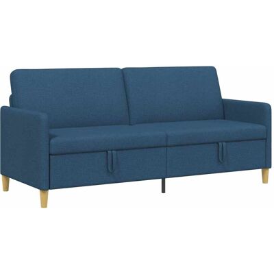 Sofa Avec Rangement Bleu 192 X 78 X 87 Cm Polyester Vidaxl - Publicité Sofa Avec Rangement Bleu 192 X 78 X 87 Cm Polyester Vidaxl - Publicité