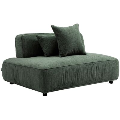 VENTE-UNIQUE Méridienne Gauche En Tissu Chenille Vert Lelaco - Publicité VENTE-UNIQUE Méridienne Gauche En Tissu Chenille Vert Lelaco - Publicité