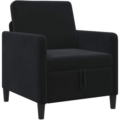 Sofa Avec Rangement Noir 72 X 78 X 87 Cm Polyester Vidaxl - Publicité Sofa Avec Rangement Noir 72 X 78 X 87 Cm Polyester Vidaxl - Publicité