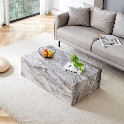 OEM Grauer Rechteckiger Couchtisch Mit Marmorimitat-textur. 90×50×30 Cm, Mdf-material, Keine Montage Erforderlich. Geeignet Für Modernen Luxury-, Skandinavisch- Und Nordeuropa-stil. Publicité OEM Grauer Rechteckiger Couchtisch Mit Marmorimitat-textur. 90×50×30 Cm, Mdf-material, Keine Montage Erforderlich. Geeignet Für Modernen Luxury-, Skandinavisch- Und Nordeuropa-stil. Publicité