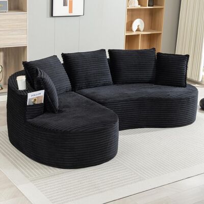 OEM Ce Canapé En Velours Côtelé Souple Et Respirant Est Fourni Avec Un Porte-gobelet Et Un Sac De Rangement. Son Rembourrage En Mousse Haute Densité Assure Un Confort Optimal. Coussins Compressés Inclus - Publicité OEM Ce Canapé En Velours Côtelé Souple Et Respirant Est Fourni Avec Un Porte-gobelet Et Un Sac De Rangement. Son Rembourrage En Mousse Haute Densité Assure Un Confort Optimal. Coussins Compressés Inclus - Publicité