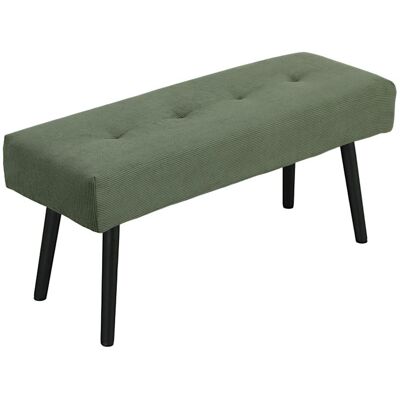 OEM Sitzbank Polsterbank Mit Cordbezug, Getuftete Bettbank Mit Metallbeine, Schuhbank Flurmöbel Für Schlafzimmer, Wohnzimmer, Flur 100 X 36 X 45 Cm Grün - Publicité OEM Sitzbank Polsterbank Mit Cordbezug, Getuftete Bettbank Mit Metallbeine, Schuhbank Flurmöbel Für Schlafzimmer, Wohnzimmer, Flur 100 X 36 X 45 Cm Grün - Publicité