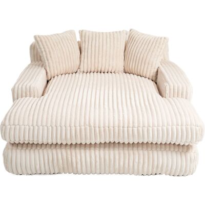 FLACEWESTA Canapé Convertible Moderne En Velours Côtelé, Modèle Nuage Avec 3 Coussins, Assise Au Sol 1 Place Pour Salon, Appartement, Bureau – Beige - Publicité FLACEWESTA Canapé Convertible Moderne En Velours Côtelé, Modèle Nuage Avec 3 Coussins, Assise Au Sol 1 Place Pour Salon, Appartement, Bureau – Beige - Publicité