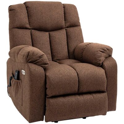 OEM Fauteuil Releveur Homcom Avec Fonction Inclinable Et Télécommande, 92 X 95 X 107 Cm, Marron - Publicité OEM Fauteuil Releveur Homcom Avec Fonction Inclinable Et Télécommande, 92 X 95 X 107 Cm, Marron - Publicité