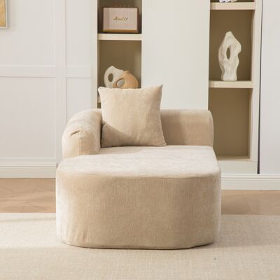 DEVOKO Canapé Modulaire En Chenille, Mousse 30d Haute Résilience, Fond Antidérapant, Facile À Déplacer Pour Salon, Kaki Clair Anti-poussière - Publicité DEVOKO Canapé Modulaire En Chenille, Mousse 30d Haute Résilience, Fond Antidérapant, Facile À Déplacer Pour Salon, Kaki Clair Anti-poussière - Publicité