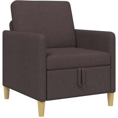 Sofa Avec Rangement Marron Foncé 72 X 78 X 87 Cm Polyester Vidaxl - Publicité Sofa Avec Rangement Marron Foncé 72 X 78 X 87 Cm Polyester Vidaxl - Publicité