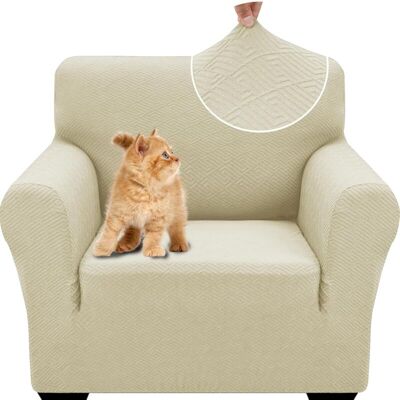 OEM Housse De Canapé 1 Place, Extensible Housse De Fauteuil, Universelle Housse Canapé Avec Accoudoirs, Protection Chat Chiens Housse Canape, Housses De Canapé Antidérapante, Beige Clair-dou - Publicité OEM Housse De Canapé 1 Place, Extensible Housse De Fauteuil, Universelle Housse Canapé Avec Accoudoirs, Protection Chat Chiens Housse Canape, Housses De Canapé Antidérapante, Beige Clair-dou - Publicité