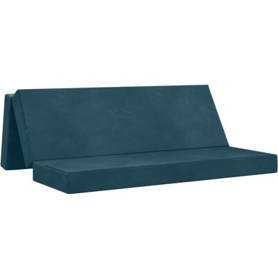 Canapé-lit Pliable 200 X 67 X 45 Cm Bleu Vidaxl - Publicité Canapé-lit Pliable 200 X 67 X 45 Cm Bleu Vidaxl - Publicité