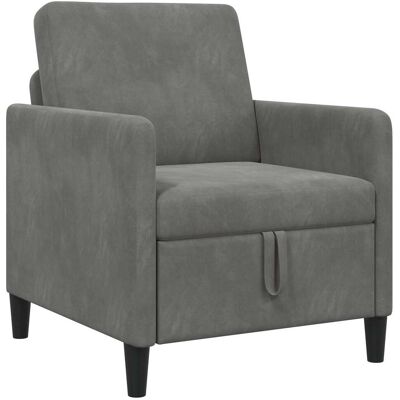 Sofa Avec Rangement Gris Foncé 72 X 78 X 87 Cm Polyester Vidaxl - Publicité Sofa Avec Rangement Gris Foncé 72 X 78 X 87 Cm Polyester Vidaxl - Publicité
