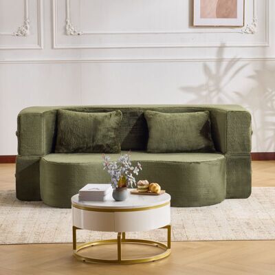 ACKERMAN Grand Canapé À Double Usage, Canapé-lit Futon Entièrement Compressé, Sans Montage, Canapé-lit Pliable Au Sol, Adapté Pour Salon, Chambre D'Amis, Chambre Et Autres Espaces, Vert - Publicité ACKERMAN Grand Canapé À Double Usage, Canapé-lit Futon Entièrement Compressé, Sans Montage, Canapé-lit Pliable Au Sol, Adapté Pour Salon, Chambre D'Amis, Chambre Et Autres Espaces, Vert - Publicité