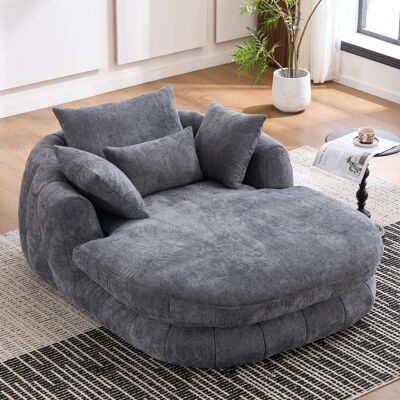 ACKERMAN Fauteuil Méridienne Surdimensionné Pour Intérieur, Canapé Chenille Profond, Fauteuil De Lecture Nuageux Pour Salon, Chambre À Coucher, Salle De Lecture - Publicité ACKERMAN Fauteuil Méridienne Surdimensionné Pour Intérieur, Canapé Chenille Profond, Fauteuil De Lecture Nuageux Pour Salon, Chambre À Coucher, Salle De Lecture - Publicité