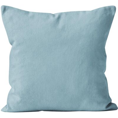 SOLEIL D OCRE Housse De Coussin 40x40 Cm Alix Bleu Glacier, Par Soleil D'Ocre - Publicité SOLEIL D OCRE Housse De Coussin 40x40 Cm Alix Bleu Glacier, Par Soleil D'Ocre - Publicité