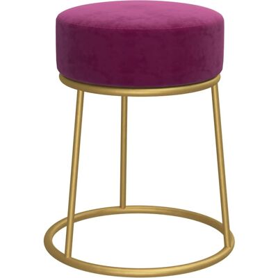 DESIGN IN Tabouret Rond Violet Velours - Publicité DESIGN IN Tabouret Rond Violet Velours - Publicité