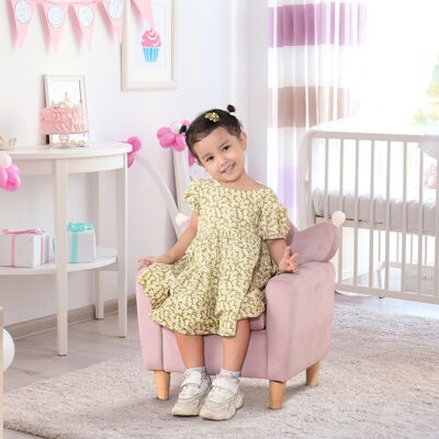 OEM Mini Canapé-fauteuil Pour Enfants De 3 Ans Et Plus, Avec Assise Et Accoudoirs Rembourrés, 50 X 42 X 58 Cm, Rose - Publicité OEM Mini Canapé-fauteuil Pour Enfants De 3 Ans Et Plus, Avec Assise Et Accoudoirs Rembourrés, 50 X 42 X 58 Cm, Rose - Publicité