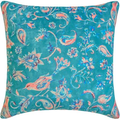OEM Housse De Coussin Décorative Bleue 18 Pouces X 18 Pouces Bordée De Velours - Imprimé Oiseaux Et Cachemire, Convient Aux Coussins De 45 X 45 Cm, Idéale Pour Les Canapés Et Les Chambres. Publicité OEM Housse De Coussin Décorative Bleue 18 Pouces X 18 Pouces Bordée De Velours - Imprimé Oiseaux Et Cachemire, Convient Aux Coussins De 45 X 45 Cm, Idéale Pour Les Canapés Et Les Chambres. Publicité