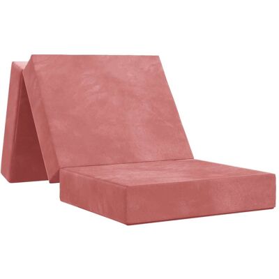 Canapé-lit Pliable 90 X 67 X 45 Cm Rose Vidaxl - Publicité Canapé-lit Pliable 90 X 67 X 45 Cm Rose Vidaxl - Publicité