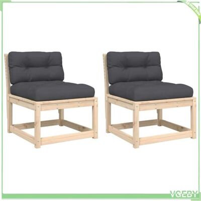 OEM Canapé De Jardin - Fafeicy - 844704 - Bois De Pin Massif - Modulaire - Coussins Anthracite - Publicité OEM Canapé De Jardin - Fafeicy - 844704 - Bois De Pin Massif - Modulaire - Coussins Anthracite - Publicité