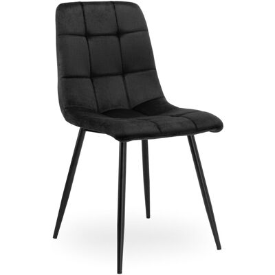 OEM Fauteuil En Velours Denver, Noir - Publicité OEM Fauteuil En Velours Denver, Noir - Publicité