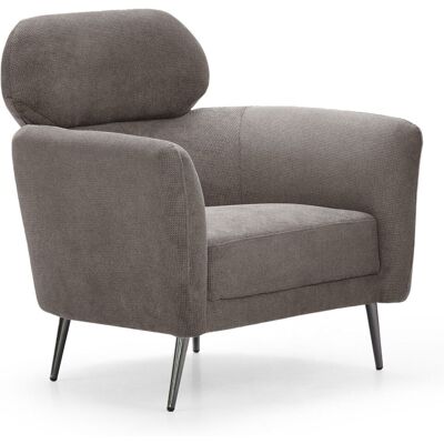 MENZZO Fauteuil Moderne Avec Haut Dossier Damigal Tissu Doux Gris Taupe - Publicité MENZZO Fauteuil Moderne Avec Haut Dossier Damigal Tissu Doux Gris Taupe - Publicité
