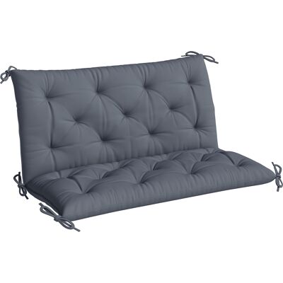 OEM Outsunny Coussin De Banc Matelas Assise Dossier Pour Banc De Jardin Coussin Balancelle Canapé 3 Places Grand Confort 100 X 98 X 8 Cm Gris - Publicité OEM Outsunny Coussin De Banc Matelas Assise Dossier Pour Banc De Jardin Coussin Balancelle Canapé 3 Places Grand Confort 100 X 98 X 8 Cm Gris - Publicité