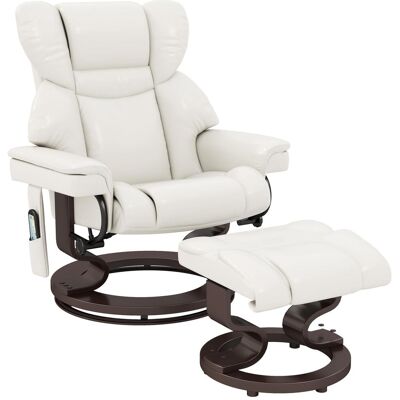 OEM Fauteuil Inclinable Avec Repose-pieds, Fauteuil Tv Électrique Inclinable Avec Fonction Relax, Fauteuil De Massage Pivotant Avec Télécommande, Poche Latérale, Pour Salon, Similicuir, Blanc Crème - Publicité OEM Fauteuil Inclinable Avec Repose-pieds, Fauteuil Tv Électrique Inclinable Avec Fonction Relax, Fauteuil De Massage Pivotant Avec Télécommande, Poche Latérale, Pour Salon, Similicuir, Blanc Crème - Publicité