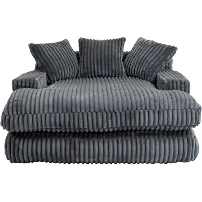 FLACEWESTA Canapé Convertible Moderne En Velours Côtelé, Modèle Nuage Avec 3 Coussins – Assise 1 Place Pour Salon, Appartement, Bureau, Gris Foncé - Publicité FLACEWESTA Canapé Convertible Moderne En Velours Côtelé, Modèle Nuage Avec 3 Coussins – Assise 1 Place Pour Salon, Appartement, Bureau, Gris Foncé - Publicité
