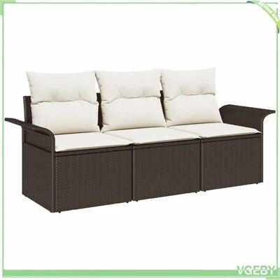 OEM Ensemble De Canapé De Jardin Modulaire - Fafeicy - Modulaire - Marron - Poly Rotin - Pieds Réglables & Rangement Étanche - Publicité OEM Ensemble De Canapé De Jardin Modulaire - Fafeicy - Modulaire - Marron - Poly Rotin - Pieds Réglables & Rangement Étanche - Publicité