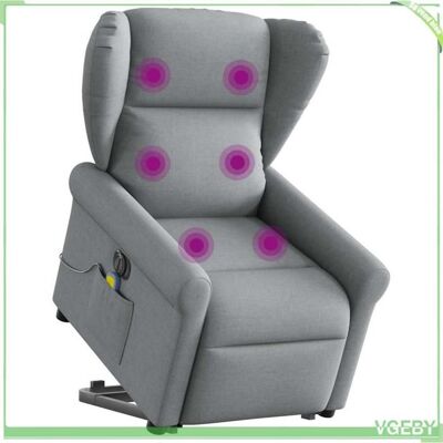 OEM Fauteuil Inclinable De Massage Électrique - Faf7291712427855 - Gris Clair - Tissu Polyester - Moteur Levage/inclinaison - Publicité OEM Fauteuil Inclinable De Massage Électrique - Faf7291712427855 - Gris Clair - Tissu Polyester - Moteur Levage/inclinaison - Publicité