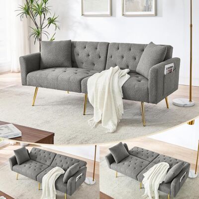 OEM Canapé Deux Places Moderne En Polaire Bouclée Effet Peluche, Dossier Inclinable 3 Positions, 2 Coussins Inclus, Pieds En Métal Robustes, Doux Et Confortable Pour Salon, Appartement En Location, Petit - Publicité OEM Canapé Deux Places Moderne En Polaire Bouclée Effet Peluche, Dossier Inclinable 3 Positions, 2 Coussins Inclus, Pieds En Métal Robustes, Doux Et Confortable Pour Salon, Appartement En Location, Petit - Publicité