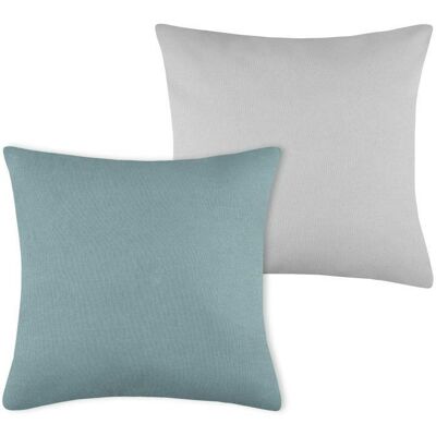 OEM Coussin Duo 50x50 Jade Argent - Publicité OEM Coussin Duo 50x50 Jade Argent - Publicité