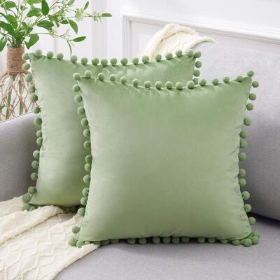OEM Housse De Coussin 40x40 Cm, Vert Sauge, Décoration Douce Pour Canapé, Salon, Chambre - Publicité OEM Housse De Coussin 40x40 Cm, Vert Sauge, Décoration Douce Pour Canapé, Salon, Chambre - Publicité