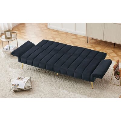 OEM Canapé-lit Convertible Moderne En Velours, Sofa Pliable Avec Dossier Et Accoudoirs Réglables, Pieds De Soutien, Pour Salon, Chambre Et Chambre D’amis - Publicité OEM Canapé-lit Convertible Moderne En Velours, Sofa Pliable Avec Dossier Et Accoudoirs Réglables, Pieds De Soutien, Pour Salon, Chambre Et Chambre D’amis - Publicité