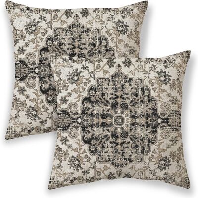 OEM Taies D'Oreiller Style Bohème 16x16 Pouces, Housses De Coussin Décoratives Noires De Style Ethnique, Lot De 2 Coussins Décoratifs En Lin Style Ferme, Adaptés Aux Canapés, Lits, Voitures – Compatibles. Publicité OEM Taies D'Oreiller Style Bohème 16x16 Pouces, Housses De Coussin Décoratives Noires De Style Ethnique, Lot De 2 Coussins Décoratifs En Lin Style Ferme, Adaptés Aux Canapés, Lits, Voitures – Compatibles. Publicité