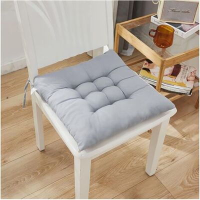ABYSSE Coussin De Chaise,40 X 40 Cm, Avec Sangles,coussin D'Assise Intérieur Et Extérieur Oreiller Carré 5cm Epais Pour Maison Salle À Manger Voiture Auto Multicolore-gris Argenté 40x40x5cm(15.7x15.7x2in) - Publicité ABYSSE Coussin De Chaise,40 X 40 Cm, Avec Sangles,coussin D'Assise Intérieur Et Extérieur Oreiller Carré 5cm Epais Pour Maison Salle À Manger Voiture Auto Multicolore-gris Argenté 40x40x5cm(15.7x15.7x2in) - Publicité
