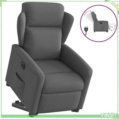 OEM Fauteuil Inclinable Électrique - 3303155 - Gris Foncé Tissu - Moteur Releveur - Inclinaison 135° - Publicité OEM Fauteuil Inclinable Électrique - 3303155 - Gris Foncé Tissu - Moteur Releveur - Inclinaison 135° - Publicité