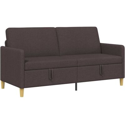 Sofa Avec Rangement Marron Foncé 172 X 78 X 87 Cm Polyester Vidaxl - Publicité Sofa Avec Rangement Marron Foncé 172 X 78 X 87 Cm Polyester Vidaxl - Publicité
