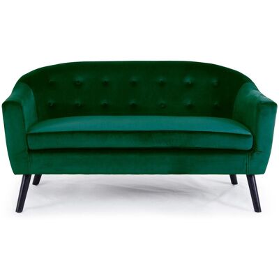 MENZZO Canapé 3 Places Scandinave Savoy Velours Vert - Publicité MENZZO Canapé 3 Places Scandinave Savoy Velours Vert - Publicité