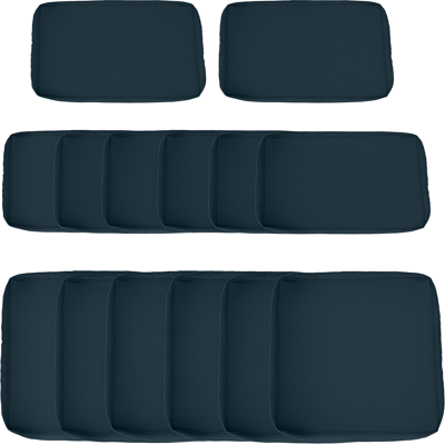 OEM Lot De 14 Housses De Rechange Coussins Salon De Jardin - 6 Housses Coussin D'Assise. 8 Housses Coussin Dossier Bleu - Publicité OEM Lot De 14 Housses De Rechange Coussins Salon De Jardin - 6 Housses Coussin D'Assise. 8 Housses Coussin Dossier Bleu - Publicité