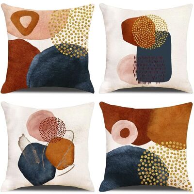 OEM Lot De 4 Housses De Coussin Décoratif Canapé Taie D'Oreiller Décoration Pour Chambre, Canapé, Chaise, Voiture, Lit,jardin 45 X 45 Cm (abstrait Le Point) - Publicité OEM Lot De 4 Housses De Coussin Décoratif Canapé Taie D'Oreiller Décoration Pour Chambre, Canapé, Chaise, Voiture, Lit,jardin 45 X 45 Cm (abstrait Le Point) - Publicité