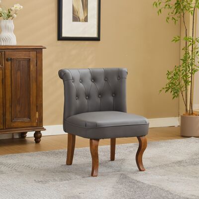 ACKERMAN Fauteuil De Salon En Cuir Véritable Gris, Pieds En Bois De Caoutchouc Massif, Fauteuil Confortable Pour Salon - Publicité ACKERMAN Fauteuil De Salon En Cuir Véritable Gris, Pieds En Bois De Caoutchouc Massif, Fauteuil Confortable Pour Salon - Publicité