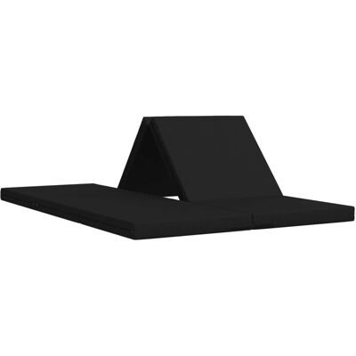 Vidaxl Canapé-lit Pliable 140 X 67 X 45 Cm Noir - Publicité Vidaxl Canapé-lit Pliable 140 X 67 X 45 Cm Noir - Publicité