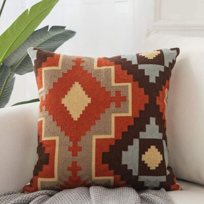 OEM Paquet De Housses De Coussin Carrées Brodées En Coton De Qualité, Housse Décorative Turque Pour Salon Et Canapé - Publicité OEM Paquet De Housses De Coussin Carrées Brodées En Coton De Qualité, Housse Décorative Turque Pour Salon Et Canapé - Publicité