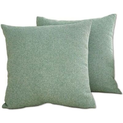 ABYSSE Lot De 2 Housse De Coussin 45 X 45 Cm En Polyester Et Coton-lin Taie D'Oreiller Décorative De Voiture Canapé Maison Décor (verte) - Publicité ABYSSE Lot De 2 Housse De Coussin 45 X 45 Cm En Polyester Et Coton-lin Taie D'Oreiller Décorative De Voiture Canapé Maison Décor (verte) - Publicité