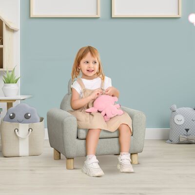 OEM Mini-canapé-fauteuil Pour Enfants De 3 Ans Et Plus, Avec Assise Et Accoudoirs Rembourrés, 61 X 42 X 53 Cm, Marron - Publicité OEM Mini-canapé-fauteuil Pour Enfants De 3 Ans Et Plus, Avec Assise Et Accoudoirs Rembourrés, 61 X 42 X 53 Cm, Marron - Publicité