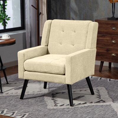 OEM Fauteuil Capitonné En Daim À Boutons – Fauteuil Moderne Du Milieu Du Siècle Avec Coussin En Mousse Haute Densité Et Pieds En Bois Massif, Idéal Pour Les Petits Espaces : Salon, Chambre, Bureau - Publicité OEM Fauteuil Capitonné En Daim À Boutons – Fauteuil Moderne Du Milieu Du Siècle Avec Coussin En Mousse Haute Densité Et Pieds En Bois Massif, Idéal Pour Les Petits Espaces : Salon, Chambre, Bureau - Publicité